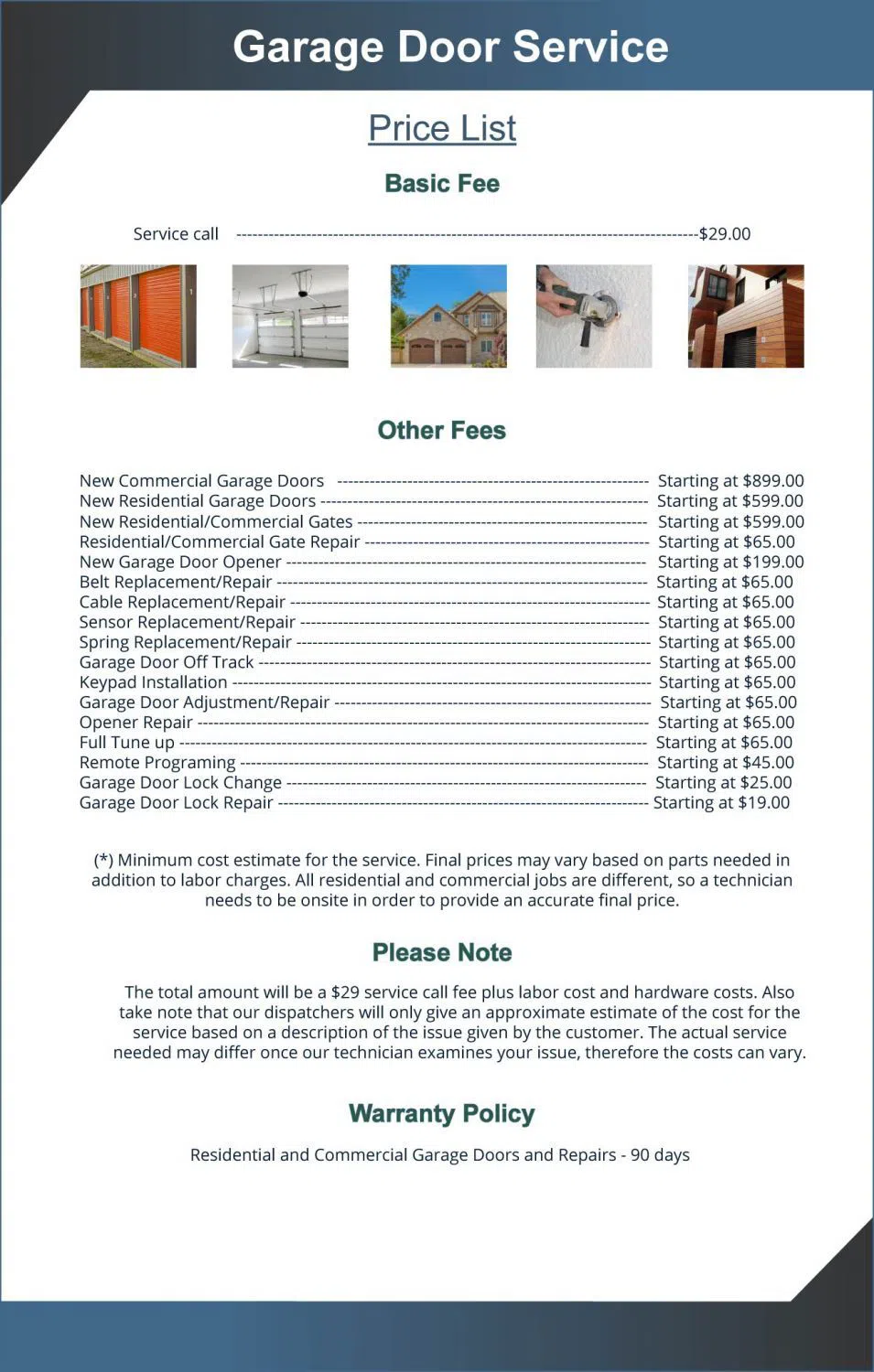 Exclusive Garage Door Repair Service Las Vegas, NV 702-666-8143